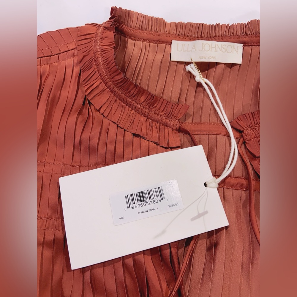 NWT ULLA JOHNSON Leah Blouse - Picture 8 of 8